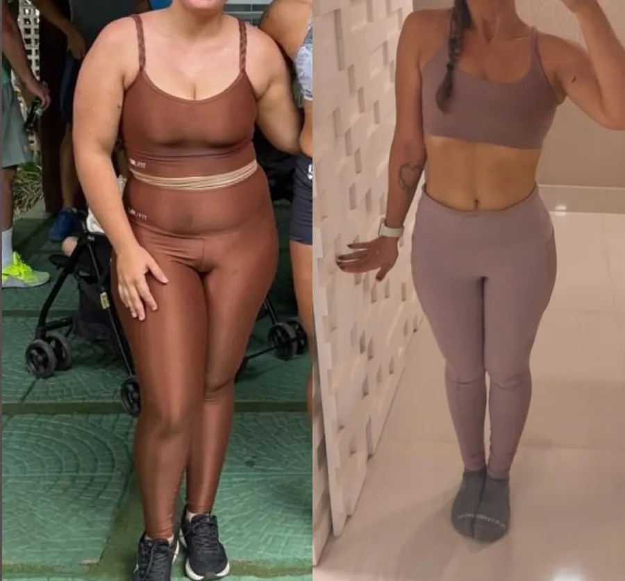 Evolução real 02, antes e depois